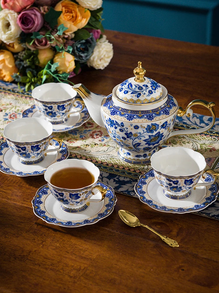 Fine English Porcelain Tea Set