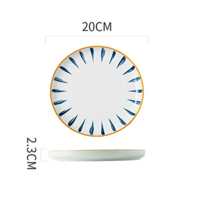 Blue Patterned Ceramic Plate