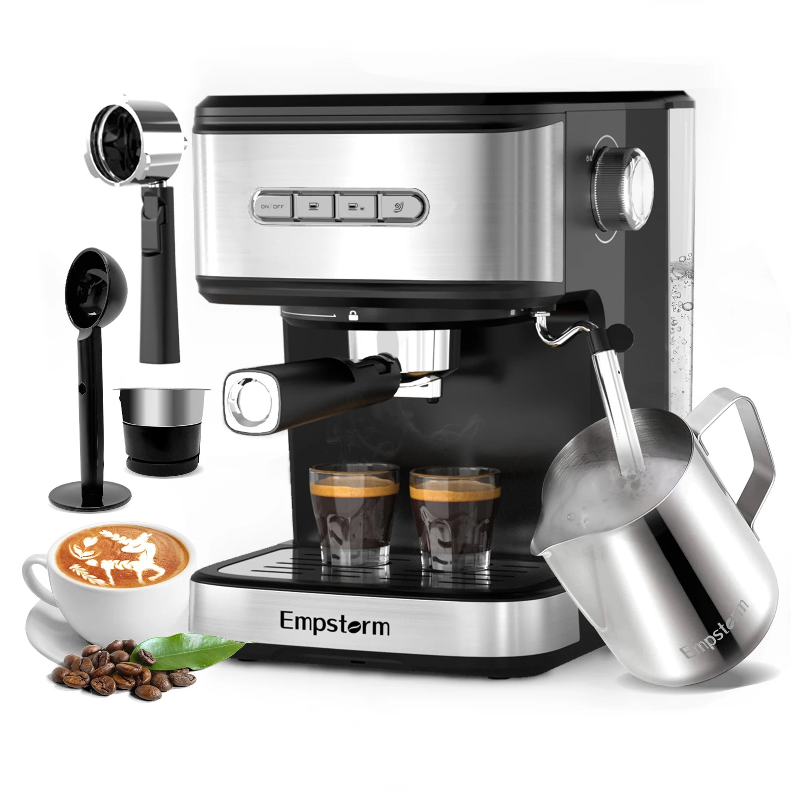 Empstorm Espresso Maker with Steamer