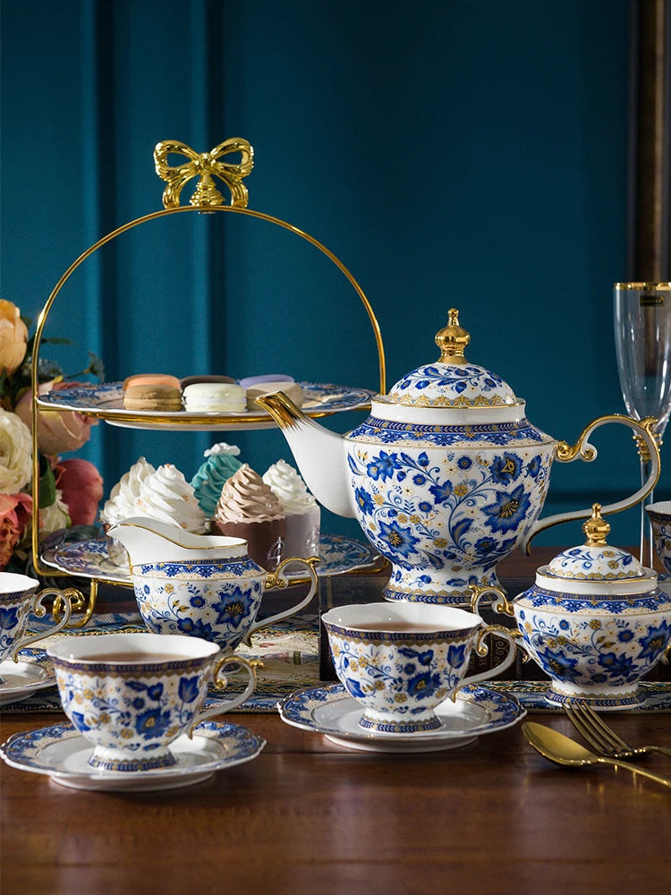 Fine English Porcelain Tea Set