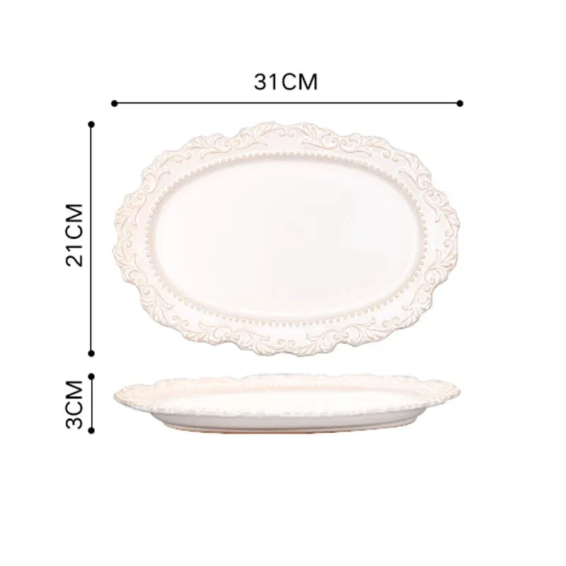 French Baroque Style Dinner Plate