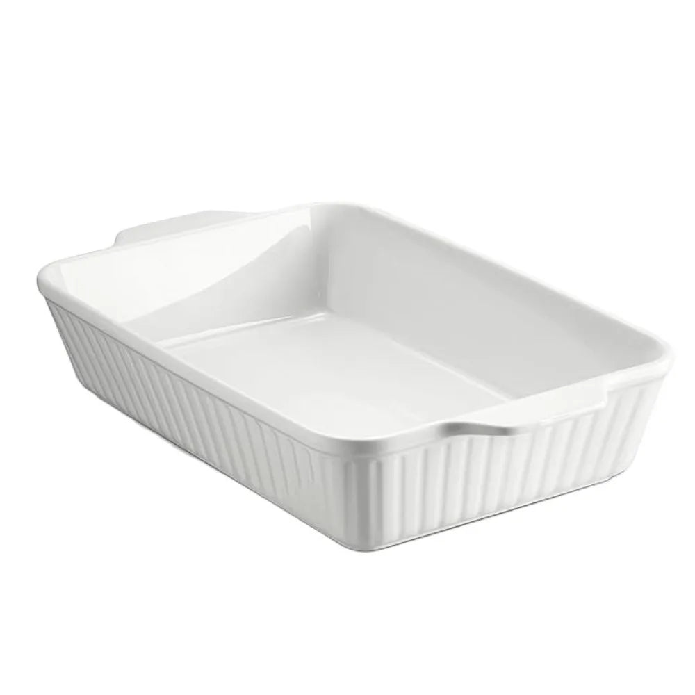 Rectangular Ceramic Baking Dish with Handles