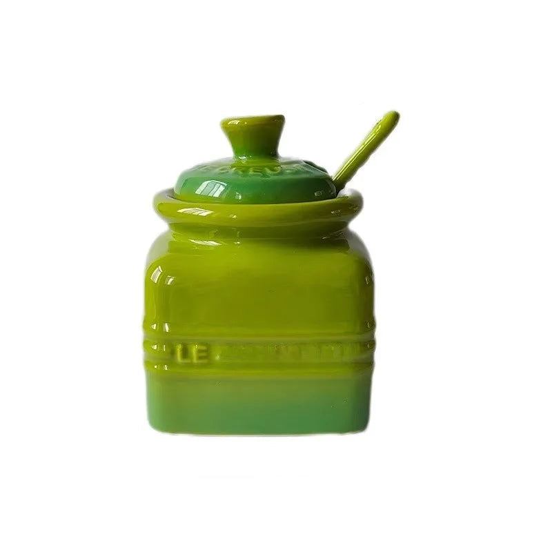 200ml Ceramic Spice Jar with Spoon