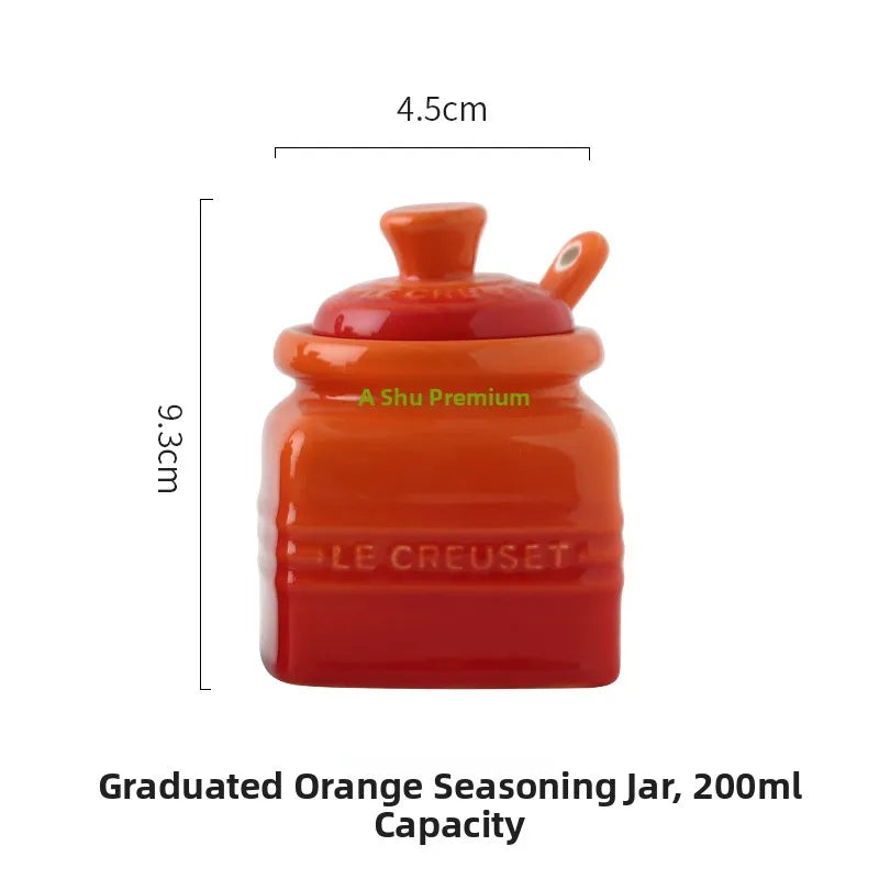200ml Ceramic Spice Jar with Spoon