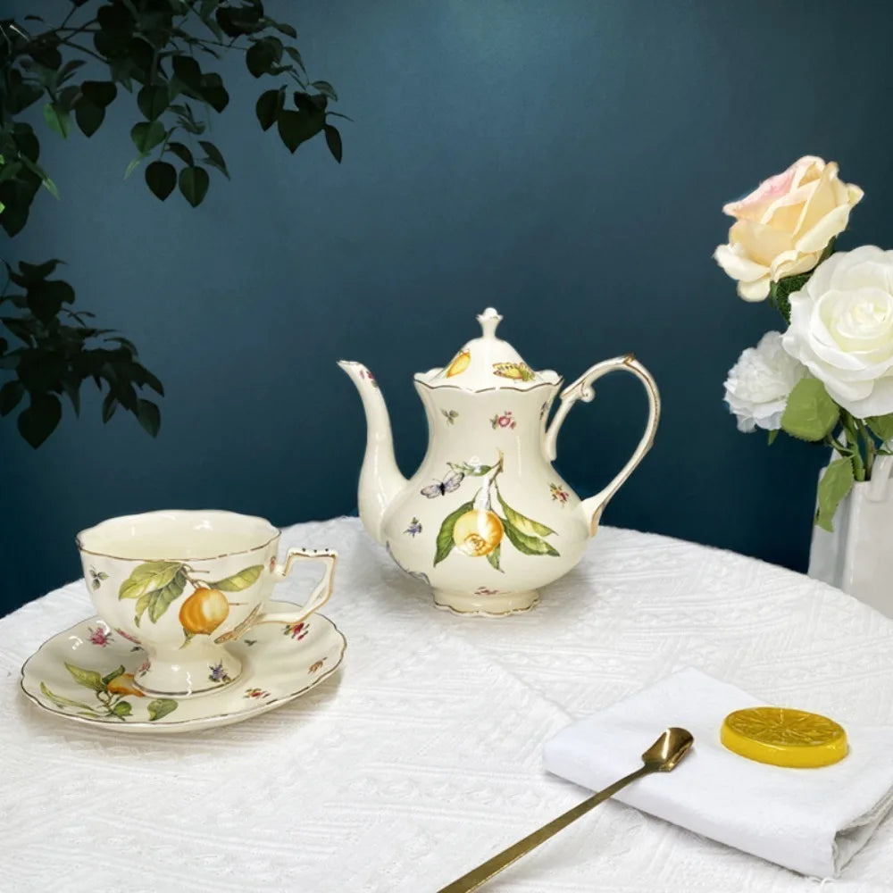 Cup and Saucer Set with Spoon