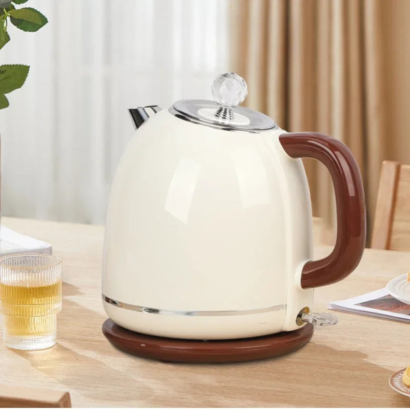 Retro Electric Kettle with Swivel Base