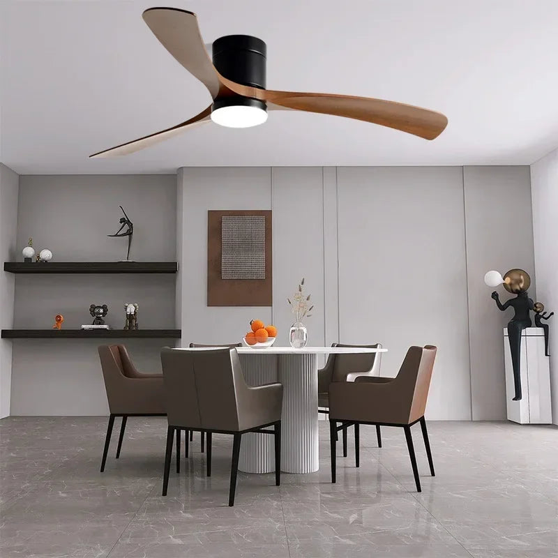 Ceiling Fan with LED Light and Remote Control.