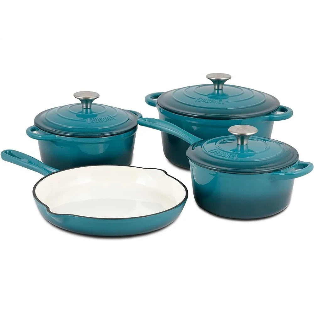 Enameled Cast Iron Cookware Set