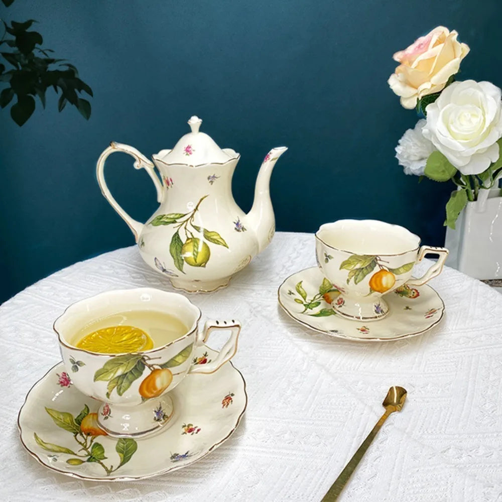 Cup and Saucer Set with Spoon