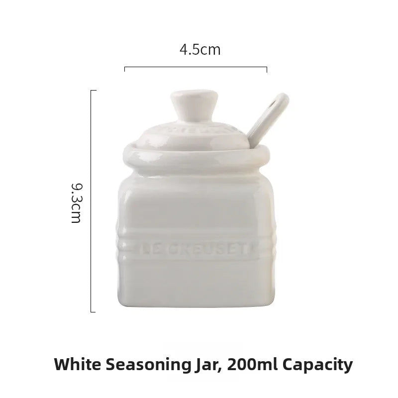 200ml Ceramic Spice Jar with Spoon