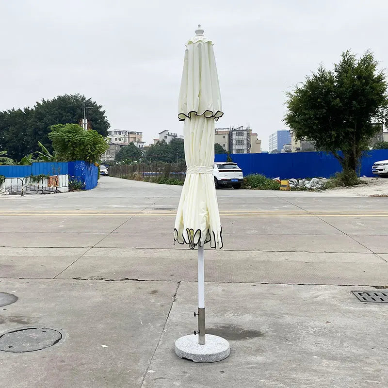 Double Parasol with Decorative Fringe