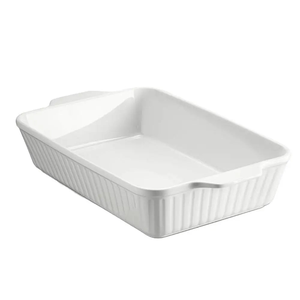 Rectangular Ceramic Baking Dish with Handles